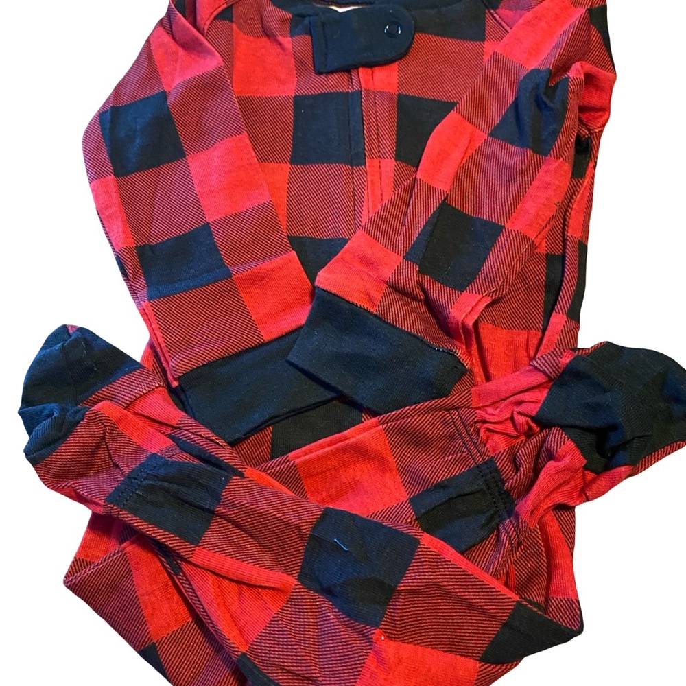 Red and Black Plaid sleep and play